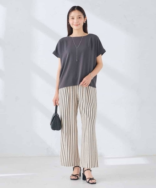 a.v.v(アーヴェヴェ)の「麻調イージーワイドパンツ(その他パンツ・レディース・ベージュ/ブラウン/アイボリー・38/40)」の19枚目の写真