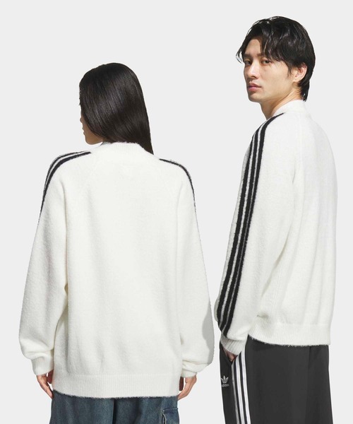 adidas(アディダス)の「KNIT SST / トラックトップ ニット / トラックジャケット / ジャージ / アディダスオリジナルス adidas Originals(ジャージ・メンズ・ホワイト・XX-LARGE/XX-SMALL/3XL/LARGE/MEDIUM/SMALL/X-LARGE/X-SMALL)」の2枚目の写真