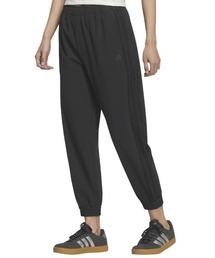 adidas アディダス ストレッチ プレーンウィーブ レギュラーフィット テーパードレッグ カフドヘム パンツ