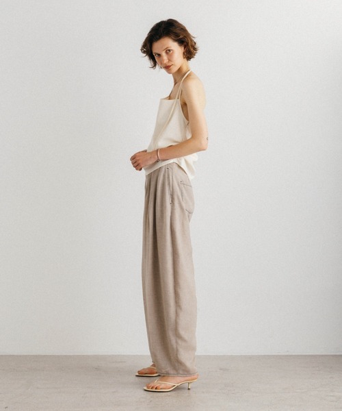 CREDONA(クレドナ)の「SHEER PANTS/シアーパンツ(その他パンツ・レディース・グレー/ベージュ・1/0)」の11枚目の写真