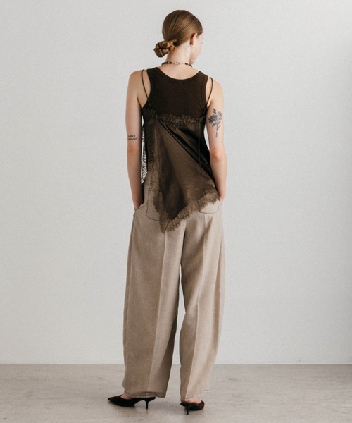 CREDONA(クレドナ)の「SHEER PANTS/シアーパンツ(その他パンツ・レディース・グレー/ベージュ・1/0)」の5枚目の写真