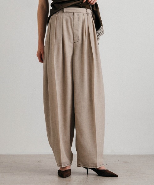 CREDONA(クレドナ)の「SHEER PANTS/シアーパンツ(その他パンツ・レディース・グレー/ベージュ・1/0)」の6枚目の写真