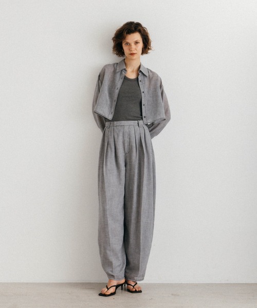 CREDONA(クレドナ)の「SHEER PANTS/シアーパンツ(その他パンツ・レディース・グレー/ベージュ・1/0)」の15枚目の写真