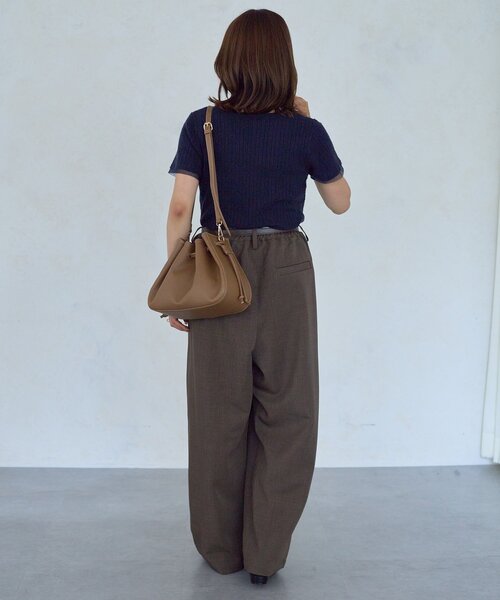 Thevon(ゼボン)の「【Mayu企画】マロンギャザーBAG(トートバッグ・レディース・ブラウン・FREE)」の12枚目の写真