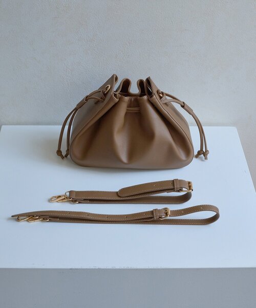 Thevon(ゼボン)の「【Mayu企画】マロンギャザーBAG(トートバッグ・レディース・ブラウン・FREE)」の11枚目の写真