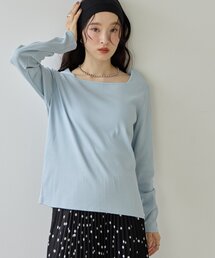 【Noka】前後2WAYリブプルオーバー《WEB限定》