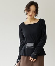 【Noka】前後2WAYリブプルオーバー《WEB限定》