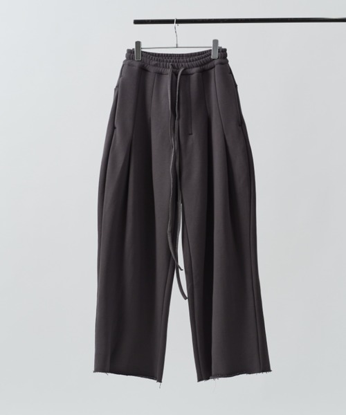 SHINYAKOZUKA（シンヤコヅカ）の「【SHINYA KOZUKA for Lui's】home baggy（スウェットパンツ・メンズ・チャコールグレー/ブラック・SMALL/MEDIUM）」の2枚目の写真