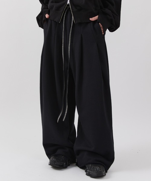 SHINYAKOZUKA（シンヤコヅカ）の「【SHINYA KOZUKA for Lui's】home baggy（スウェットパンツ・メンズ・チャコールグレー/ブラック・SMALL/MEDIUM）」の4枚目の写真