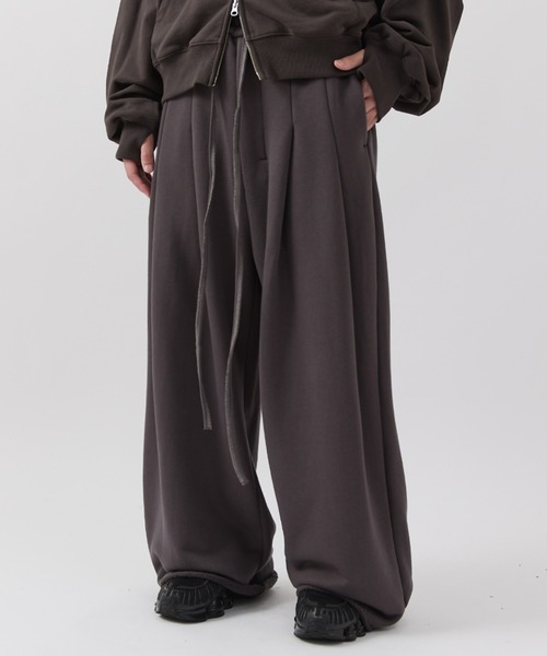 SHINYAKOZUKA（シンヤコヅカ）の「【SHINYA KOZUKA for Lui's】home baggy（スウェットパンツ・メンズ・チャコールグレー/ブラック・SMALL/MEDIUM）」の15枚目の写真