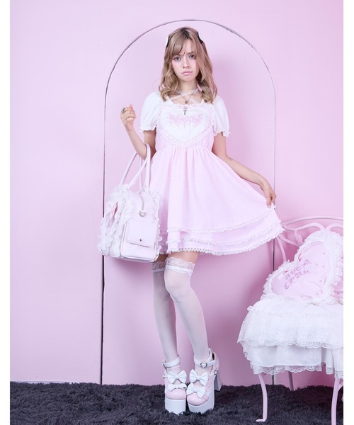 AVENCHUMU(アバンチュウム)の「Love heart's cake boston bag(ボストンバッグ・レディース・ピンク/ブラック・FREE)」の8枚目の写真