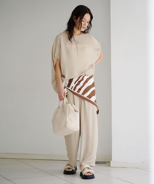 Elura(エルーラ)の「【cache cache(カシュカシュ)】ミニショルダー付 2wayトートバッグ/869769(トートバッグ・レディース・ブラウン/オフホワイト/ブラック・FREE)」の5枚目の写真