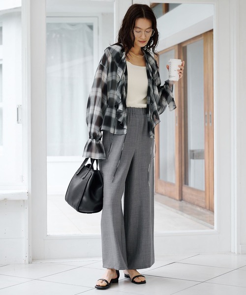 Elura(エルーラ)の「【cache cache(カシュカシュ)】ミニショルダー付 2wayトートバッグ/869769(トートバッグ・レディース・ブラウン/オフホワイト/ブラック・FREE)」の6枚目の写真