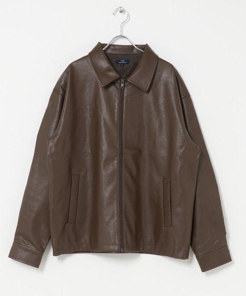 ITEMS URBANRESEARCH(アイテムズ アーバンリサーチ)の「ポイントカラーF.L. Zip Upジャケット(ライダースジャケット・メンズ・ブラウン/ブラック・LARGE/MEDIUM)」の19枚目の写真