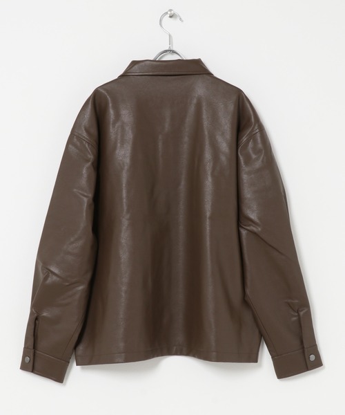 ITEMS URBANRESEARCH(アイテムズ アーバンリサーチ)の「ポイントカラーF.L. Zip Upジャケット(ライダースジャケット・メンズ・ブラウン/ブラック・LARGE/MEDIUM)」の22枚目の写真
