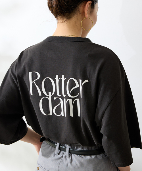 B.C STOCK（ベーセーストック）の「CRロゴプリントtee（Tシャツ/カットソー・メンズ・ブラウン/ネイビー/ブラック/ホワイト・MEDIUM/LARGE）」の9枚目の写真