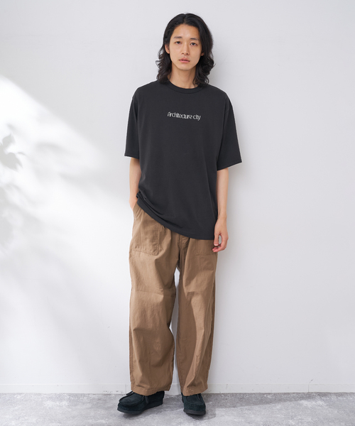 B.C STOCK（ベーセーストック）の「CRロゴプリントtee（Tシャツ/カットソー・メンズ・ブラウン/ネイビー/ブラック/ホワイト・MEDIUM/LARGE）」の10枚目の写真