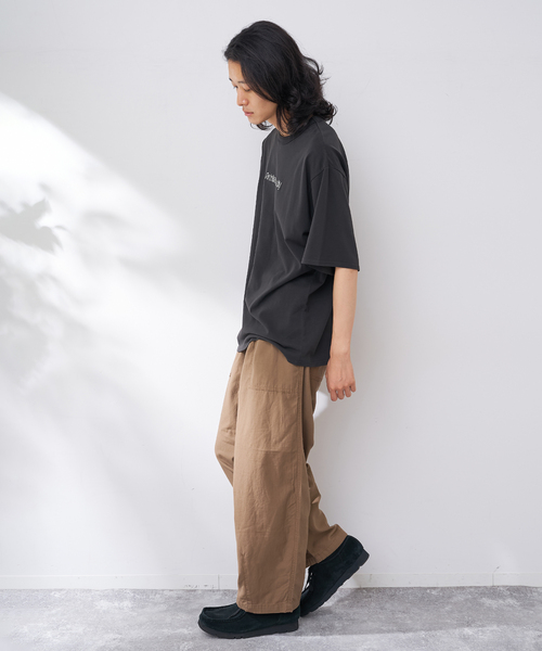 B.C STOCK（ベーセーストック）の「CRロゴプリントtee（Tシャツ/カットソー・メンズ・ブラウン/ネイビー/ブラック/ホワイト・MEDIUM/LARGE）」の11枚目の写真