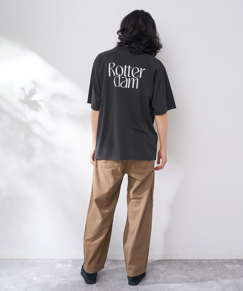 B.C STOCK（ベーセーストック）の「CRロゴプリントtee（Tシャツ/カットソー・メンズ・ブラウン/ネイビー/ブラック/ホワイト・MEDIUM/LARGE）」の12枚目の写真