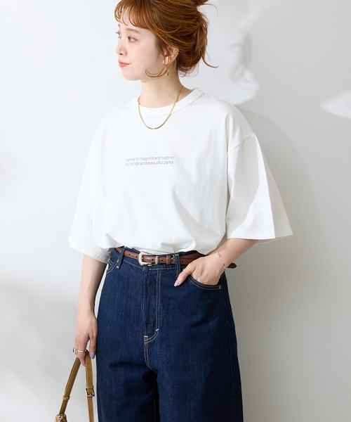 B.C STOCK（ベーセーストック）の「CRロゴプリントtee（Tシャツ/カットソー・メンズ・ブラウン/ネイビー/ブラック/ホワイト・MEDIUM/LARGE）」の19枚目の写真