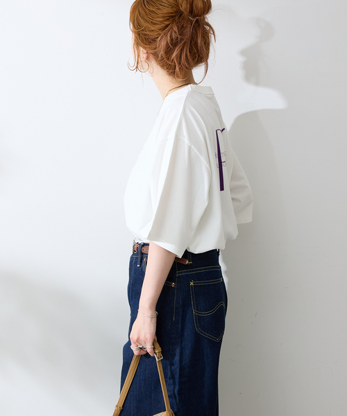B.C STOCK（ベーセーストック）の「CRロゴプリントtee（Tシャツ/カットソー・メンズ・ブラウン/ネイビー/ブラック/ホワイト・MEDIUM/LARGE）」の20枚目の写真