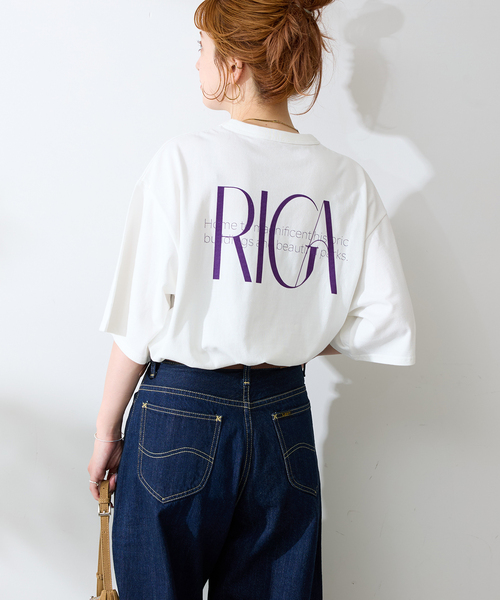 B.C STOCK（ベーセーストック）の「CRロゴプリントtee（Tシャツ/カットソー・メンズ・ブラウン/ネイビー/ブラック/ホワイト・MEDIUM/LARGE）」の21枚目の写真
