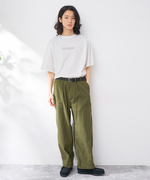 B.C STOCK（ベーセーストック）の「CRロゴプリントtee（Tシャツ/カットソー・メンズ・ブラウン/ネイビー/ブラック/ホワイト・MEDIUM/LARGE）」の22枚目の写真