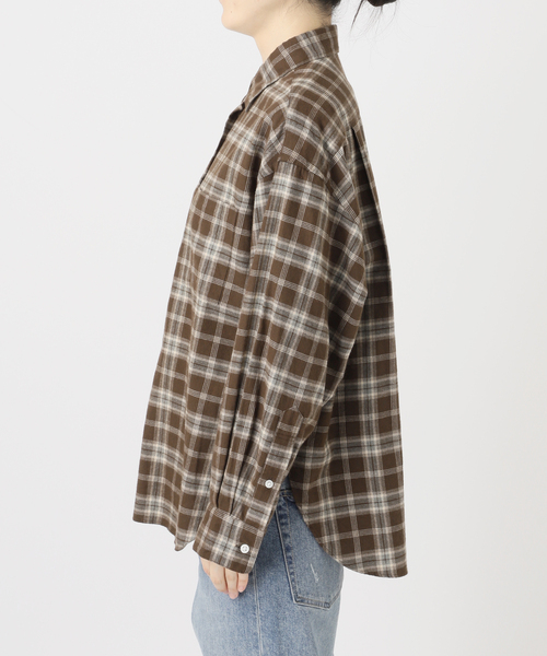 FRAMeWORK(フレームワーク)の「起毛チェックレギュラーカラーシャツ(シャツ/ブラウス・レディース・ベージュ/ブラウン・FREE)」の14枚目の写真
