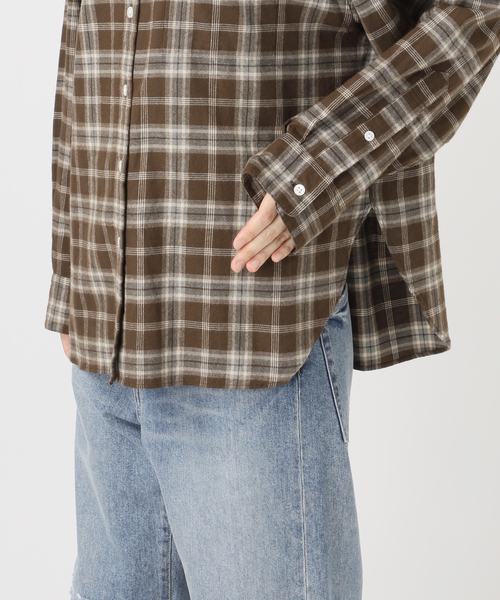 FRAMeWORK(フレームワーク)の「起毛チェックレギュラーカラーシャツ(シャツ/ブラウス・レディース・ベージュ/ブラウン・FREE)」の18枚目の写真