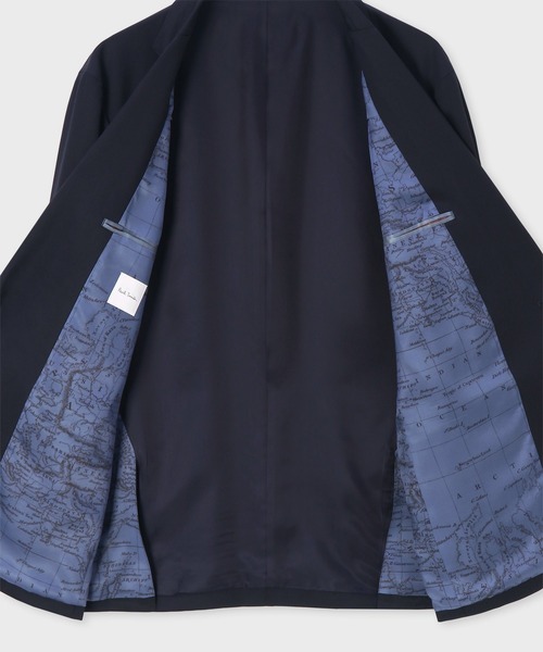 Paul Smith（ポールスミス）の「ソリッド ウールストレッチ トラベルジャケット / 553150 TVJK03（テーラードジャケット・メンズ・ネイビー/ブラック・L2/X-LARGE/LARGE/MEDIUM/SMALL）」の5枚目の写真
