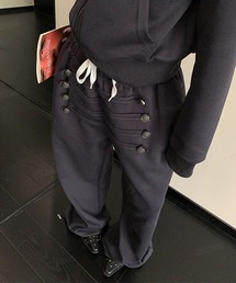 Dalfwin（ダールフィン）の「【セットアップ可能】ナポレオンデザインワイドパンツ（スウェットパンツ）」