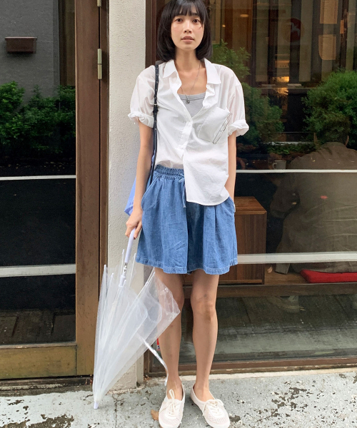 MALOUPE（マロップ）の「9206 軽量ハーフデニムパンツ（インディゴ）（その他パンツ・レディース・インディゴブルー・SMALL/MEDIUM）」の7枚目の写真