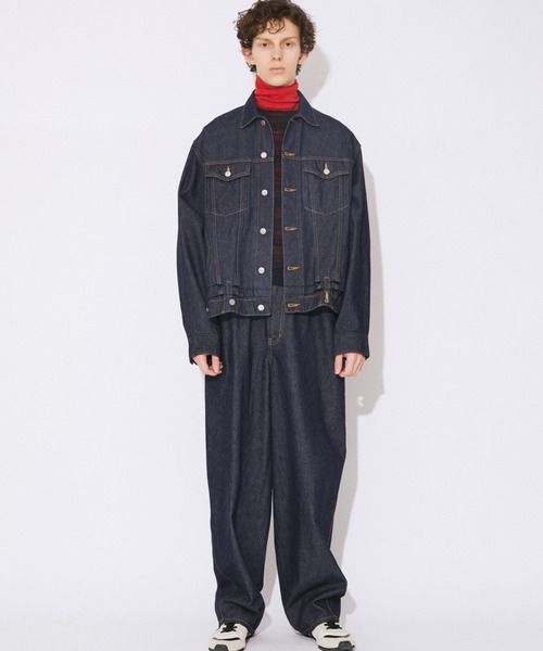 beautiful people（ビューティフルピープル）の「double-end selvedge denim blouson re-wash（デニムジャケット・レディース・インディゴブルー/ブラック・38）」の20枚目の写真