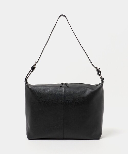 A DAY IN THE LIFE UNITED ARROWS(アデイインザライフユナイテッドアローズ)の「シュリンクレザー ショルダーバッグ<A DAY IN THE LIFE>(ショルダーバッグ・メンズ・ブラック・FREE)」の1枚目の写真