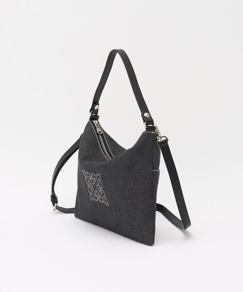 russet(ラシット)の「《WEB限定》デニム2WAYショルダーバッグ(ショルダーバッグ・レディース・ブラック/インディゴブルー・FREE)」の12枚目の写真