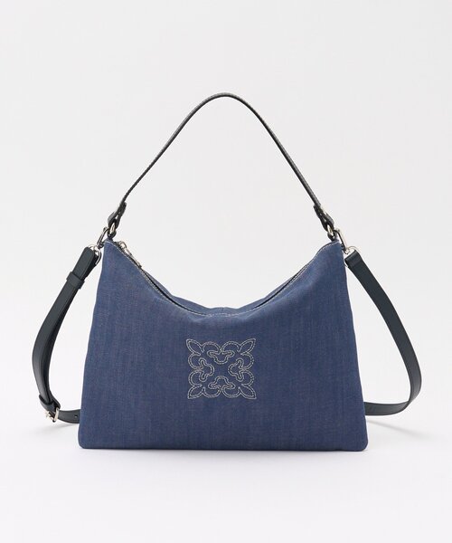russet(ラシット)の「《WEB限定》デニム2WAYショルダーバッグ(ショルダーバッグ・レディース・ブラック/インディゴブルー・FREE)」の6枚目の写真