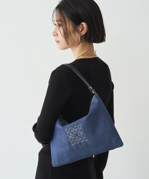 russet(ラシット)の「《WEB限定》デニム2WAYショルダーバッグ(ショルダーバッグ・レディース・ブラック/インディゴブルー・FREE)」の7枚目の写真