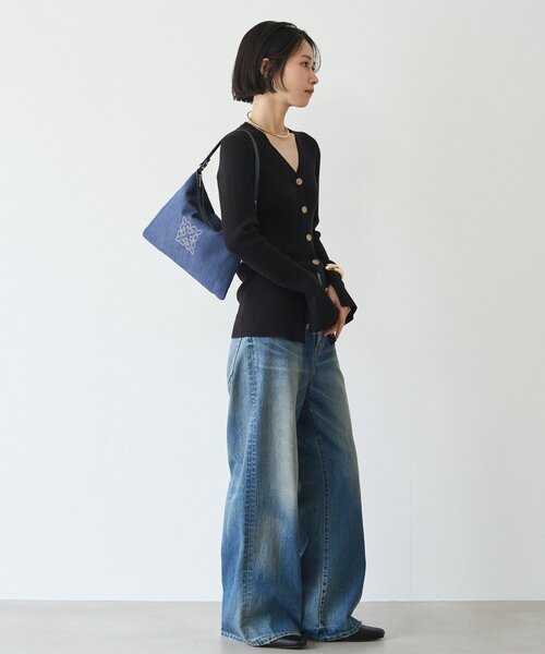 russet(ラシット)の「《WEB限定》デニム2WAYショルダーバッグ(ショルダーバッグ・レディース・ブラック/インディゴブルー・FREE)」の8枚目の写真