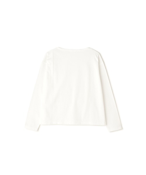 Y(ワイ)の「Y / ORGANIC COTTON JERSEY BOAT NECK P/O(Tシャツ/カットソー・メンズ・ホワイト/ネイビー・SMALL/MEDIUM)」の9枚目の写真