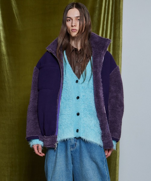 MAISON SPECIAL(メゾンスペシャル)の「【26WINTER PRE-ORDER】Reversible Boa Jacket/リバーシブルボアジャケット(その他アウター・レディース・ブラック/パープル/アイボリー・FREE)」の3枚目の写真