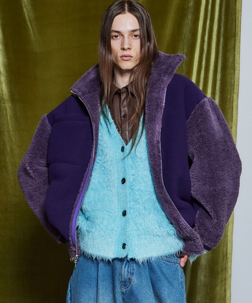 MAISON SPECIAL(メゾンスペシャル)の「【26WINTER PRE-ORDER】Reversible Boa Jacket/リバーシブルボアジャケット(その他アウター・レディース・ブラック/パープル/アイボリー・FREE)」の5枚目の写真