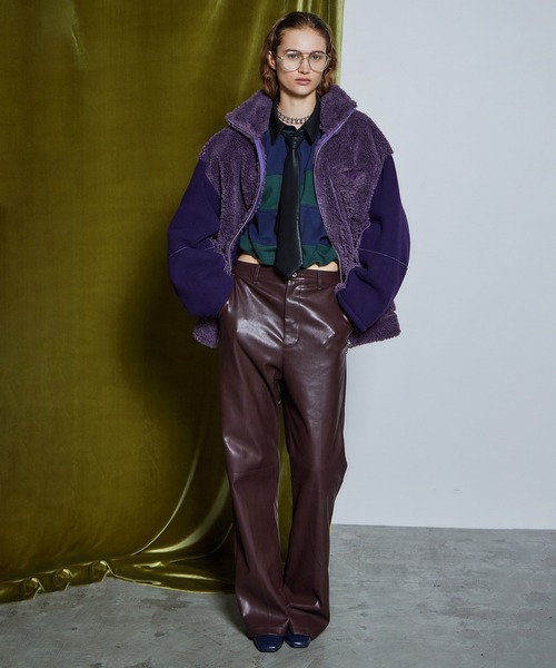 MAISON SPECIAL(メゾンスペシャル)の「【26WINTER PRE-ORDER】Reversible Boa Jacket/リバーシブルボアジャケット(その他アウター・レディース・ブラック/パープル/アイボリー・FREE)」の6枚目の写真
