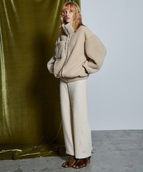 MAISON SPECIAL(メゾンスペシャル)の「【26WINTER PRE-ORDER】Reversible Boa Jacket/リバーシブルボアジャケット(その他アウター・レディース・ブラック/パープル/アイボリー・FREE)」の13枚目の写真