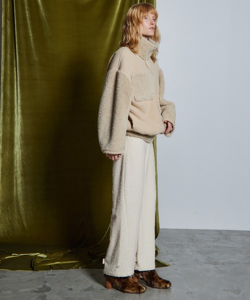 MAISON SPECIAL(メゾンスペシャル)の「【26WINTER PRE-ORDER】Reversible Boa Jacket/リバーシブルボアジャケット(その他アウター・レディース・ブラック/パープル/アイボリー・FREE)」の14枚目の写真