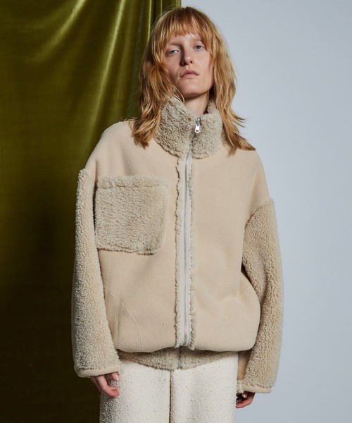 MAISON SPECIAL(メゾンスペシャル)の「【26WINTER PRE-ORDER】Reversible Boa Jacket/リバーシブルボアジャケット(その他アウター・レディース・ブラック/パープル/アイボリー・FREE)」の16枚目の写真