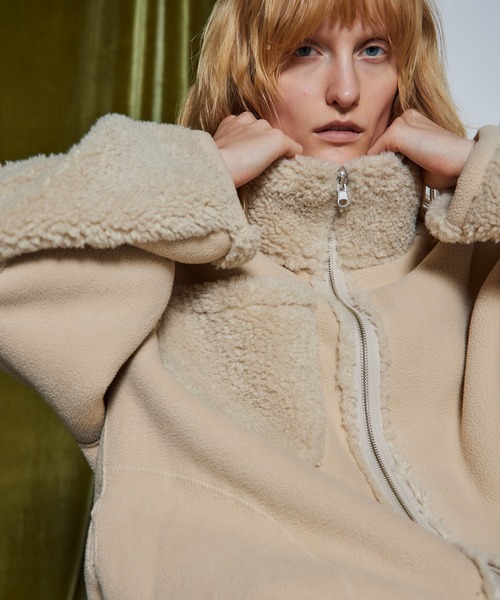 MAISON SPECIAL(メゾンスペシャル)の「【26WINTER PRE-ORDER】Reversible Boa Jacket/リバーシブルボアジャケット(その他アウター・レディース・ブラック/パープル/アイボリー・FREE)」の18枚目の写真