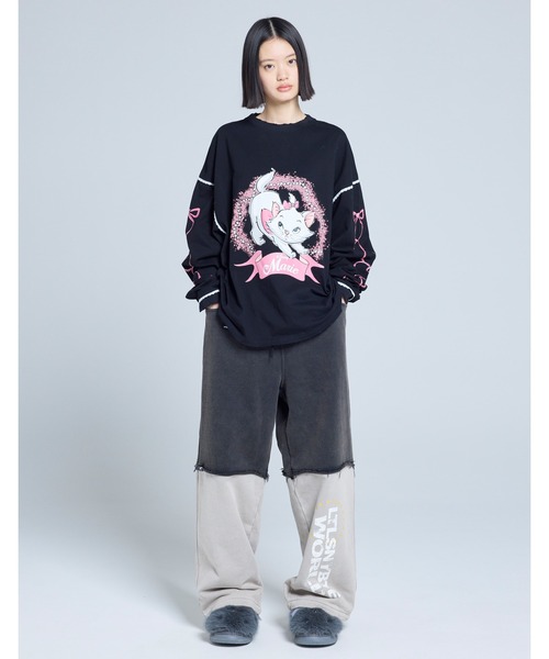 Little sunny bite(リトルサニーバイト)の「【8】【it】【little sunny bite Disney collection】little sunny bite ★ Disney marie long tee(Tシャツ/カットソー・レディース・ピンク/ブラック/ホワイト・MEDIUM/SMALL)」の1枚目の写真