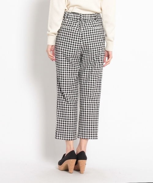 THE EMPORIUM（ジエンポリアム）の「ギンガムチェックテーパードパンツ（その他パンツ・レディース・ブルー/ブラック/ブルー系1・38/40）」の10枚目の写真