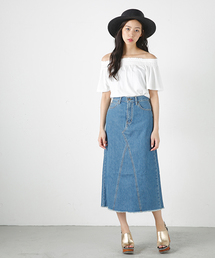 MOUSSY | REMAKE DENIM LONG SK(デニムスカート)