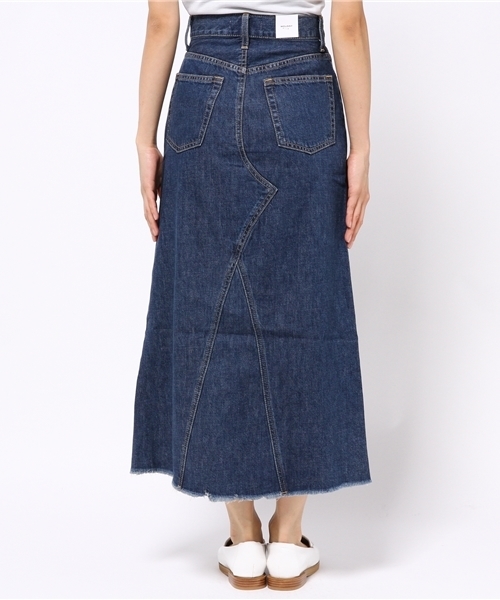 MOUSSY(マウジー)の「REMAKE DENIM LONG SK(デニムスカート・レディース・ライトブルー/ブルー・2/0/1)」の5枚目の写真